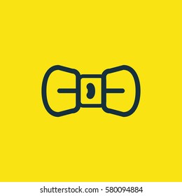 Valentine's day. Romantic design elements isolated. Thin line version. Vector illustration. bow tie icon