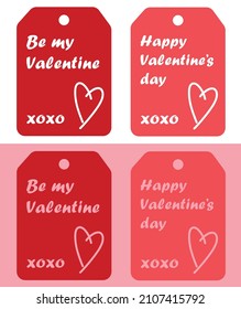 Valentine's day romantic greeting card for couple love gift icon set