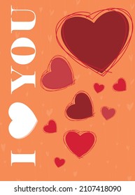 Valentines day. Romantic set vector backgrounds.