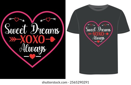 Valentines Day, Romantic Valentine's day t-shirt design, Hearts, Roses, and Love Theme, Valentine's Day typography and vector design, mug design, pillow design.