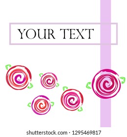 Valentine's Day, rose, flower, greeting card, vector background
