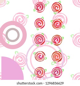 Valentine's Day, rose, flower, greeting card, vector background