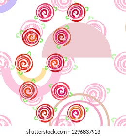 Valentine's Day, rose, flower, greeting card, vector background