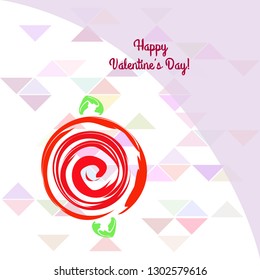 Valentine's Day, rose, flower, greeting card, vector background