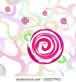 Valentine's Day, rose, flower, greeting card, vector background