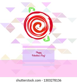 Valentine's Day, rose, flower, greeting card, vector background