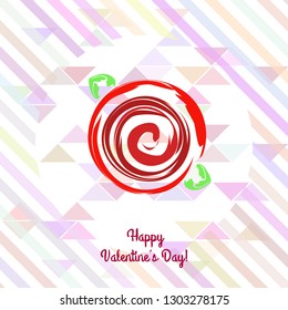 Valentine's Day, rose, flower, greeting card, vector background