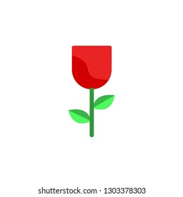 Valentines day, rose icon. Element of Web Valentine day icon for mobile concept and web apps. Detailed Valentines day, rose icon can be used for web and mobile