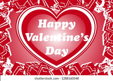 Valentine's day sale advertisement, gift sales, heart mark background material wallpaper