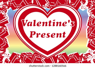 Valentine's day sale advertisement, gift sales, heart mark background material wallpaper
