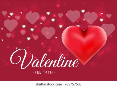 Valentines day sale background with balloons heart pattern. Vector illustration. Wallpaper, flyers, invitation, posters, brochure, banners.