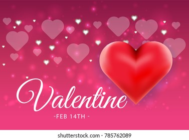 Valentines day sale background with balloons heart pattern. Vector illustration. Wallpaper, flyers, invitation, posters, brochure, banners.