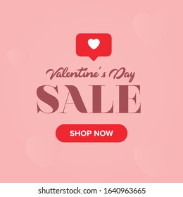 Valentine's Day Sale Background Design