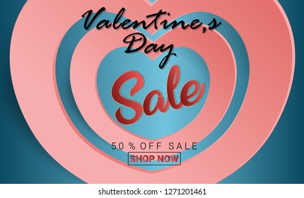 Valentines day sale background with Heart Shape.Wallpaper.flyers  invitation  posters  brochure   Suitable For Wallpaper  Banner  Card  Book Illustration  Web Landing Page  and Other Related Creative