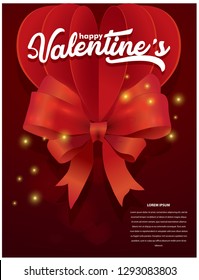 Valentines day sale background with Heart Shaped Balloons. Vector illustration paper cut.Wallpaper.flyers, invitation, posters, brochure, banners. - Vector