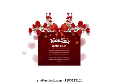 Valentines day sale background with Heart Shaped Balloons. Vector illustration paper cut.Wallpaper.flyers, invitation, posters, brochure, banners. - Vector