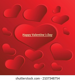 Valentines day sale background with heart. Vector illustration. Wallpaper, flyers, invitation, posters, brochure, banners