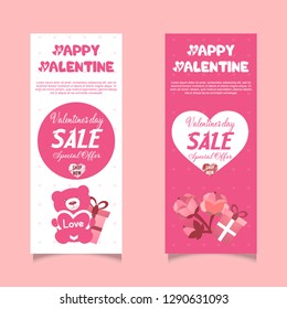 Valentines day sale background with icon beer and gift. Vector illustration. Wallpaper, flyers, invitation, posters, brochure, voucher,banners