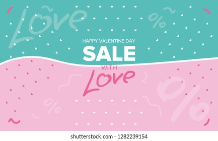 Valentines Day sale background with modern abstract pattern. Wallpaper, flyers, invitation, posters, brochure, banners. Vector illustration