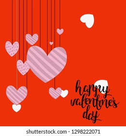 Valentines day sale background. Paper cut style. Can be used for Wallpaper, flyers, invitation, posters, brochure, banners. Vector illustration. - Vector