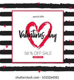  Valentines day sale background . Vector illustration dor flyers, ,banners, invitation, posters, brochure, vouchers