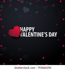 Valentines day sale background. Wallpaper, flyers, invitation, posters, brochure voucher banners Vector illustration