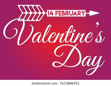Valentine's Day sale background.Romantic composition with hearts and serpentine. Vector illustration for website , posters,ads, coupons, promotional material. vector