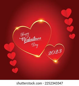 Valentine's Day sale background.Romantic composition with hearts . shiny hearts for couples
