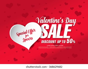 valentine's day sale banner