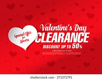 valentine's day sale banner