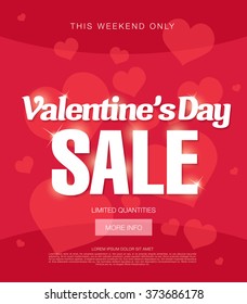 valentine's day sale banner
