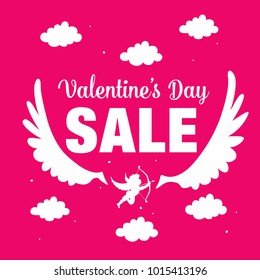 valentine's day sale banner template design