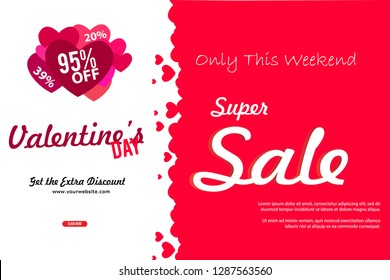 Valentines Day Sale Banners