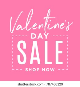 Valentine's Day Sale, Valentine's Day Clearance, Store Sale, Online Sale, Special Offer Percentage Off Vector Illustration Sign Banner for shop, e-commerce, web, business, flyers, and posters