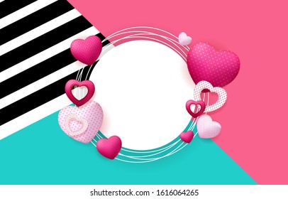 Valentines Day Sale, Discont Card. Vector Illustration. EPS10