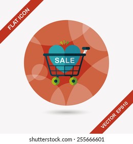 Valentine's Day SALE flat icon with long shadow,eps10