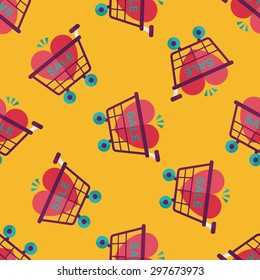 Valentine's Day SALE flat icon,eps10 seamless pattern background
