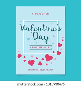 Valentine's Day Sale Flyer Template