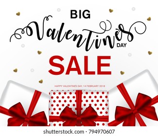 Valentine's day sale offer, banner template