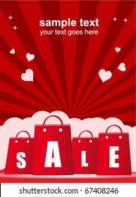 valentine's day sale poster