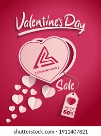 Valentine's Day Sale Poster Template