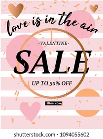 valentin'es day sale sign.