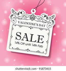 Valentine's Day Sale Tag