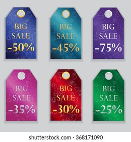 Valentines day sales tag, sale sticker
