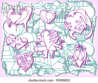 Valentine's day scrapbook page