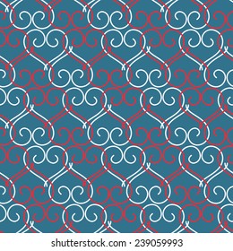 Valentine's Day seamless abstract background vector illustration