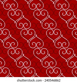 Valentine's Day seamless abstract background vector illustration
