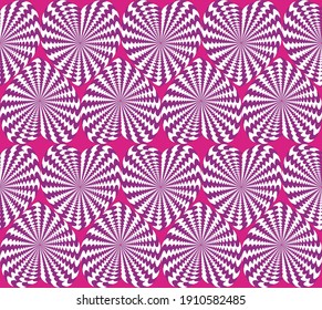 El Día de San Valentín es un fondo sin problemas con corazones puntiagudos. Ilustración del vector