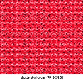 Valentine`s day seamless background template - Vector Illustration