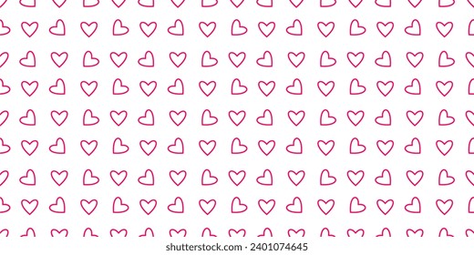 Valentines day Seamless background. vector element for social post, banner, poster, card,  png isolated on white background.